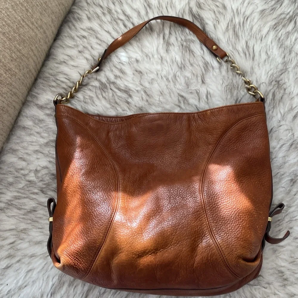 Vintage BRAHMIN Eva pebbled leather hobo purse